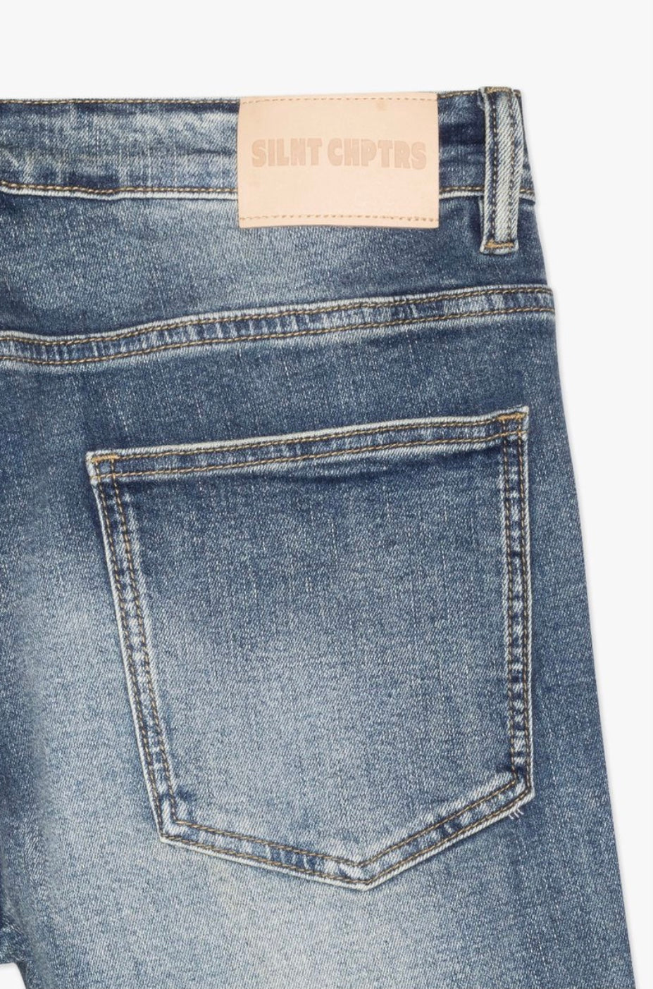 SILNT CHPTRS "CHPTRS. STACKED" D.K Blue Wash