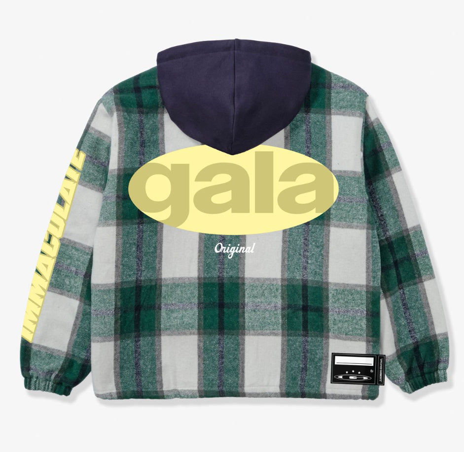 GALA ORIGINAL NASH HOODED FLANNEL JACKET