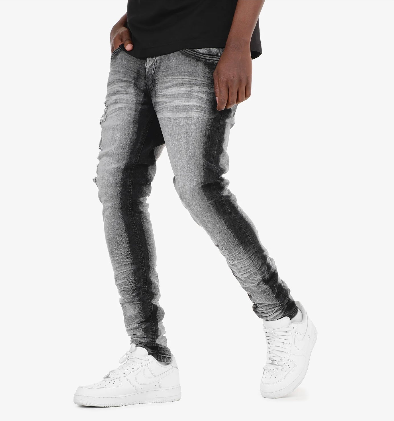 Copper Rivet BLACK SAND WASHED JEANS