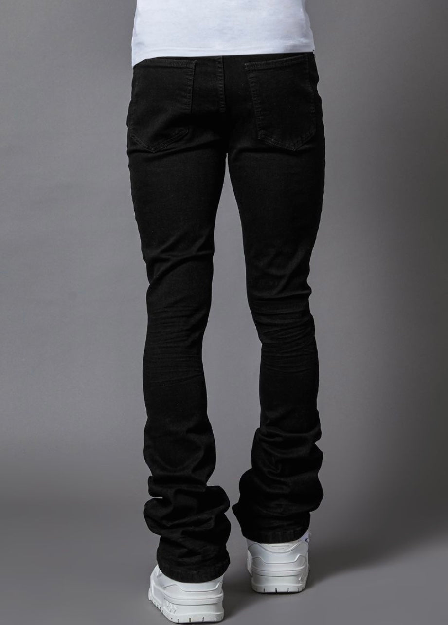 PAIN Jet Black Stacked Denim