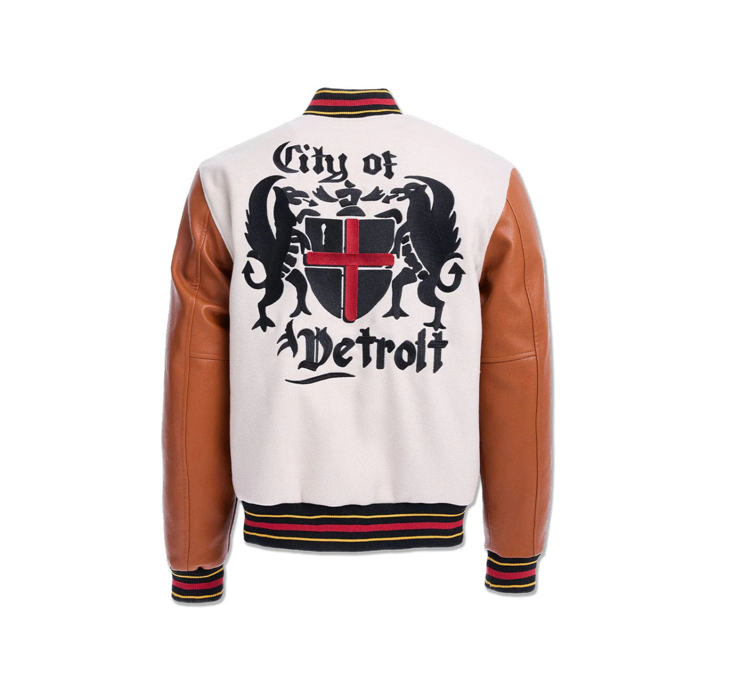 JORDAN CRAIG THE RENAISSANCE CITY VARSITY JACKET (CREAM)