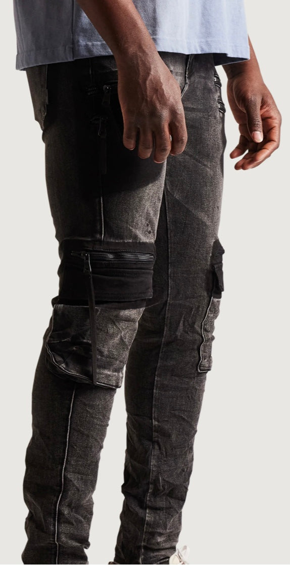 Embellish Joseph Cargo Denim (Smoke Wash)