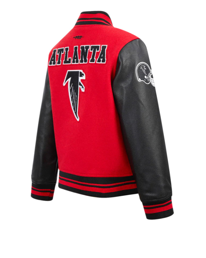PRO STANDARD NFL ATLANTA FALCONS RETRO CLASSIC RIB WOOL VARSITY JACKET