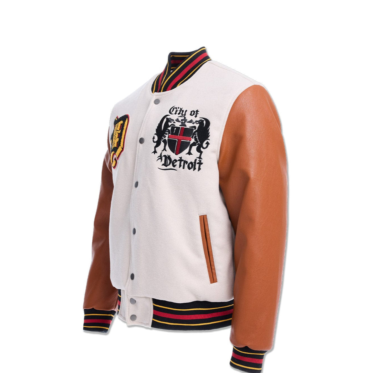 JORDAN CRAIG THE RENAISSANCE CITY VARSITY JACKET (CREAM)