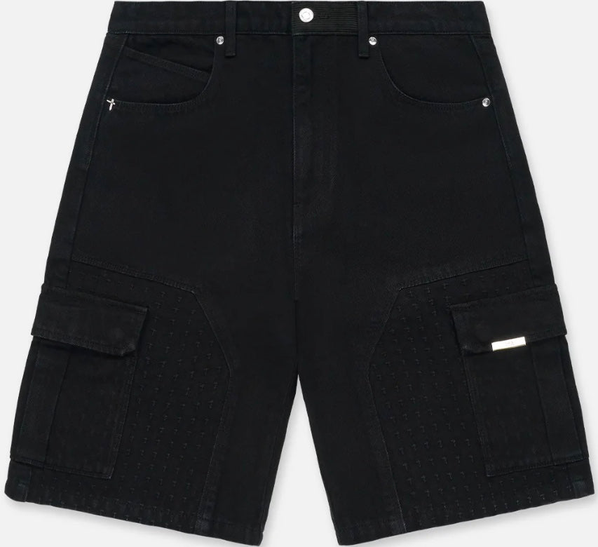 RTA JOSEPH SHORT | BLACK 3D CROSS