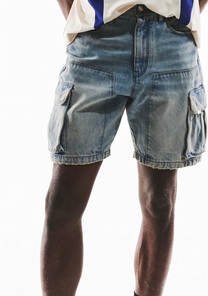 RTA JOSEPH SHORT | FRAYED INDIGO DUSK