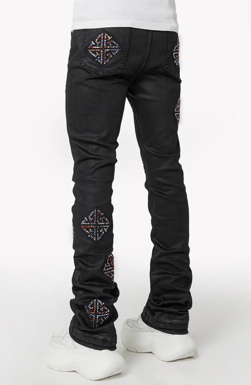 GUAPI OBSIDIAN BLACK MOSAIC DENIM