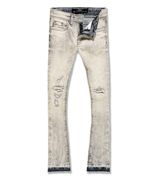 Jordan Craig KIDS Bone White Stacked Jeans