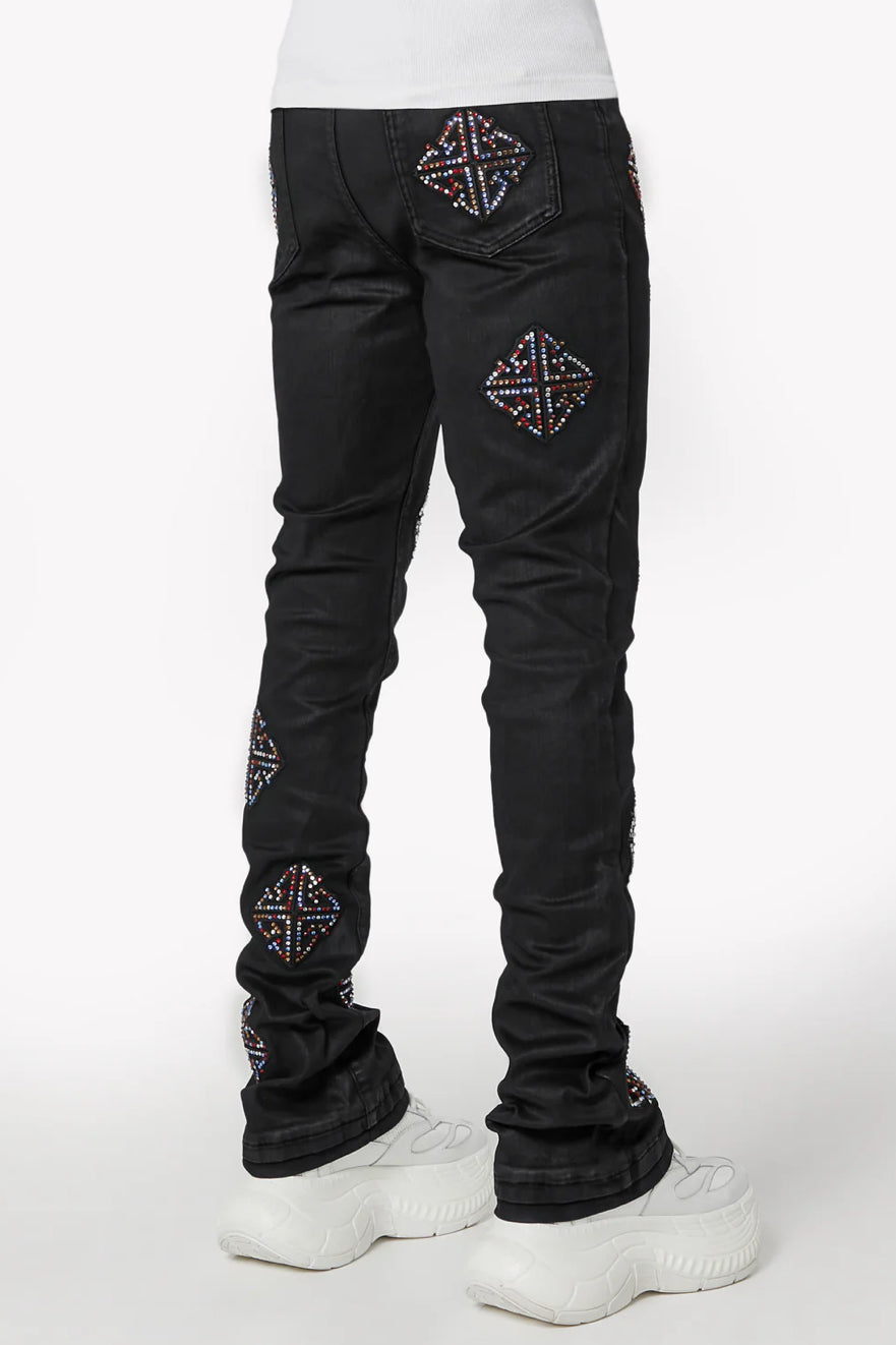 GUAPI OBSIDIAN BLACK MOSAIC DENIM