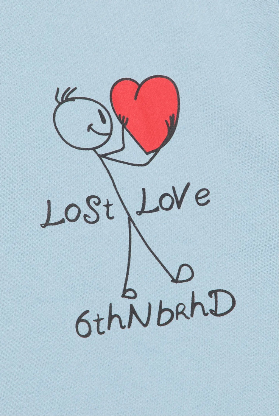 6THNBRHD TEE "YES/NO" BABY BLUE