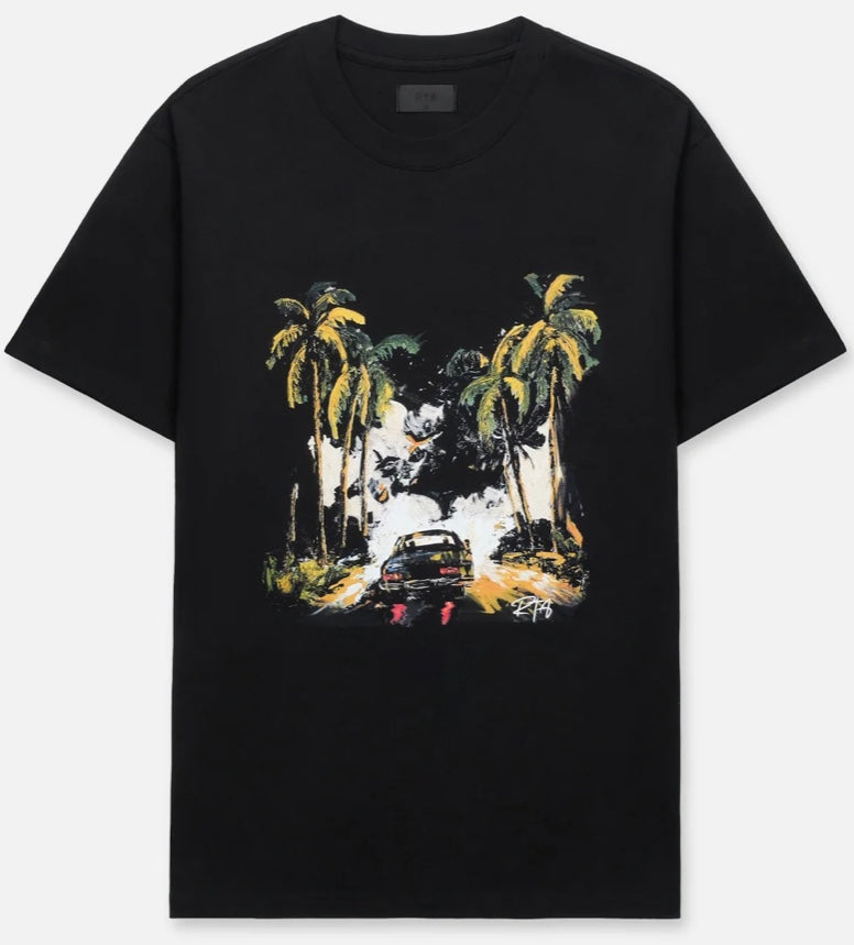 RTA COLIN OVERSIZED SHORT SLEEVE TEE | BLACK CAR REBEL