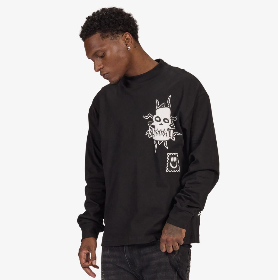 SUGARHILL "FLOATING" L/S T-SHIRT (BLACK)