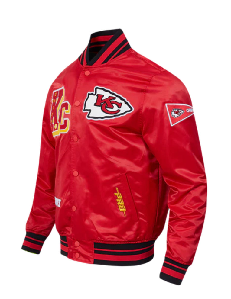 PRO STANDARD NFL KANSAS CITY CHIEFS BEST OF MEN'S RIB SATIN JACKET