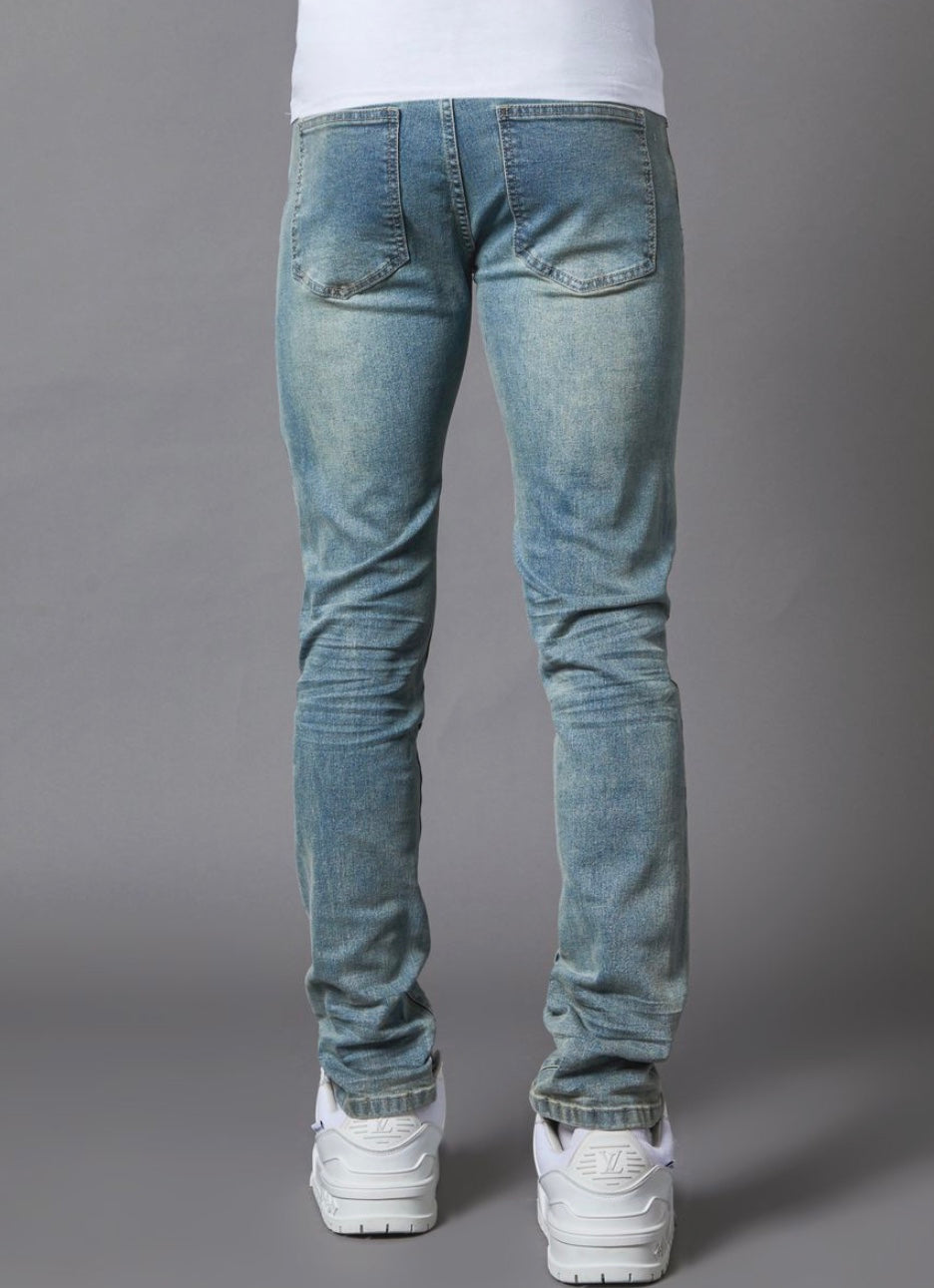 PAIN Vintage Blue Skinny Denim