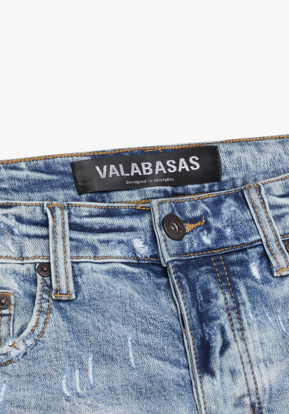 VALABASAS SLEDGE LT. BLUE SKINNY JEAN
