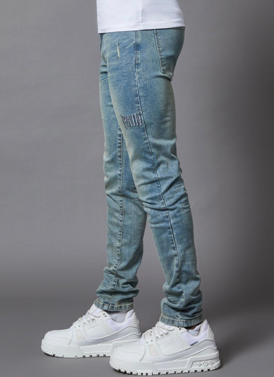 PAIN Vintage Blue Skinny Denim