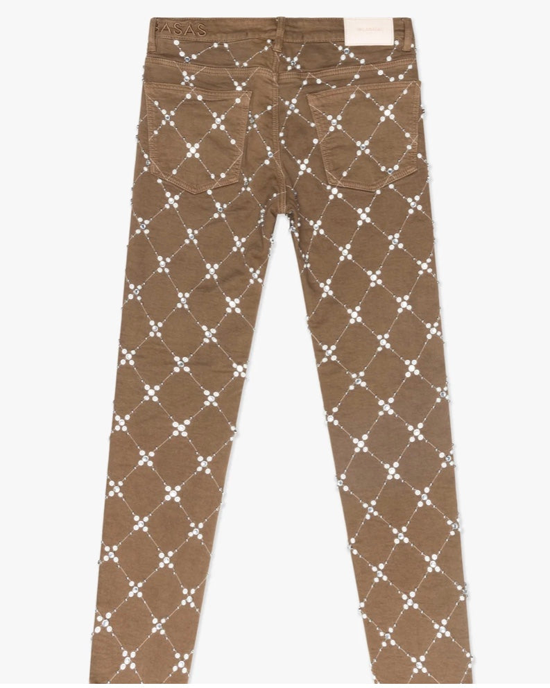 Valabasas Blur Skinny Jean Brown