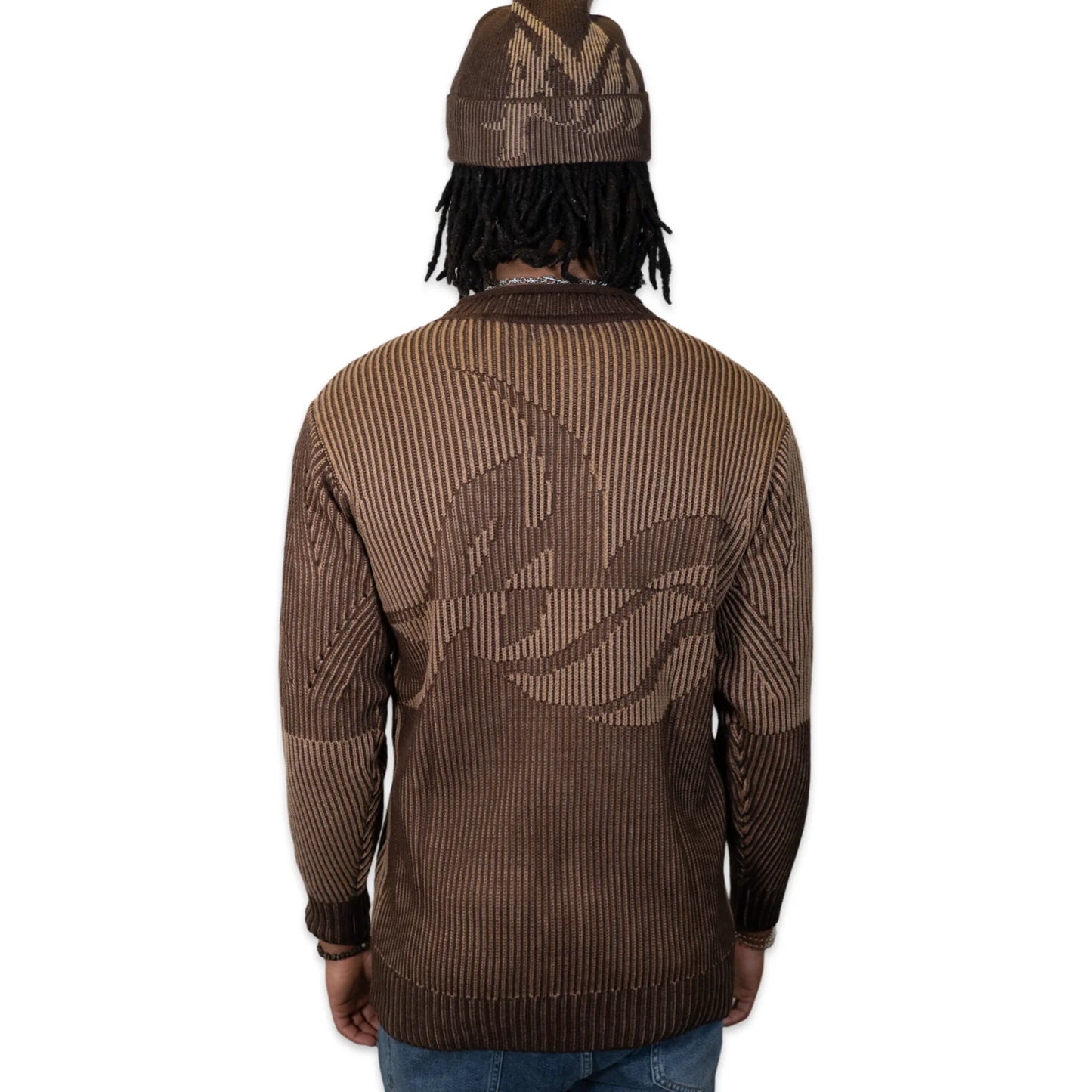 AL WISSAM “LEGACY” Knit Sweater-Chocolate