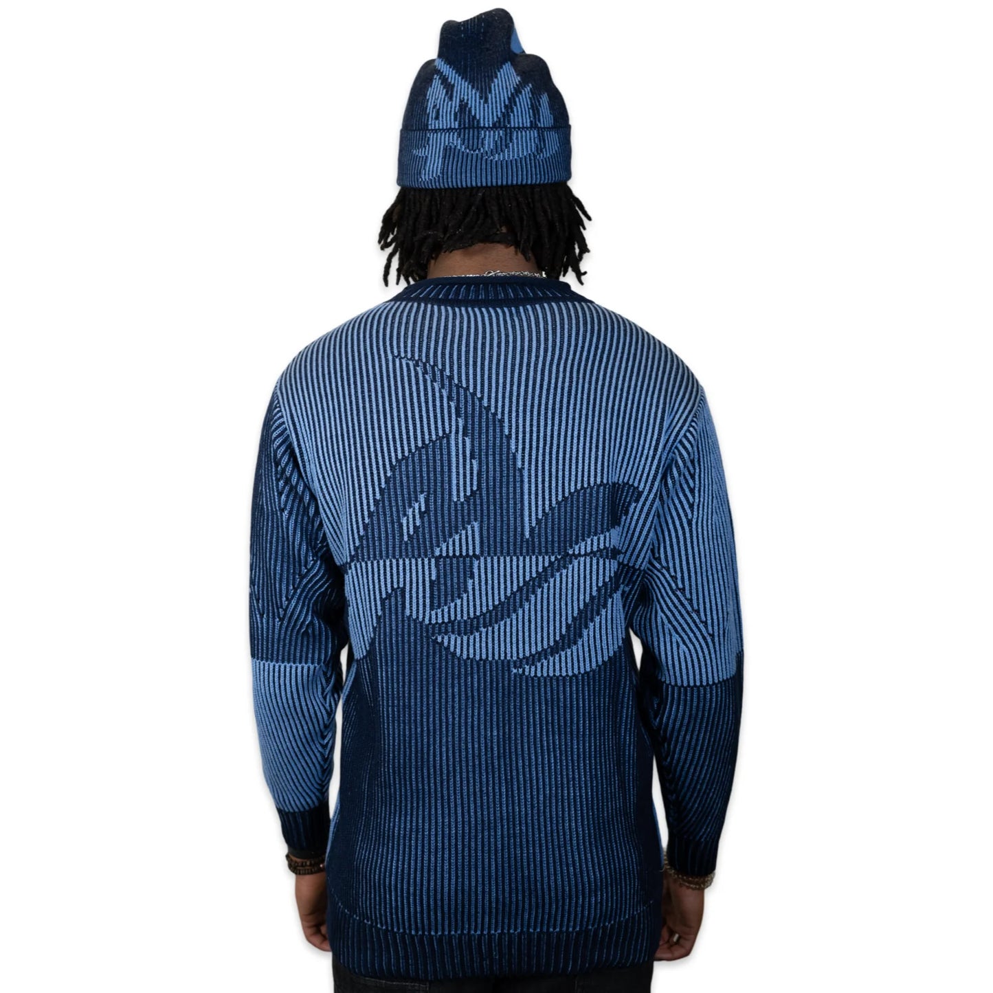 AL WISSAM “LEGACY” Knit Sweater-Navy
