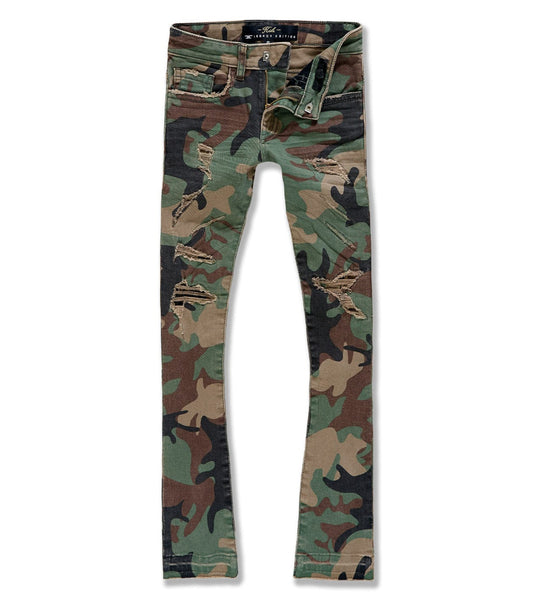 Jordan Craig Kids Vintage Camo Stacked Jeans