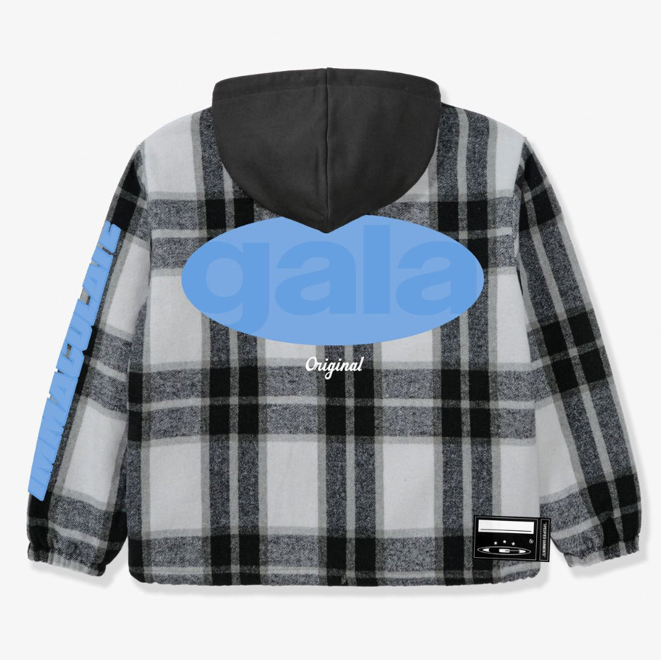 GALA ORIGINAL NASH HOODED FLANNEL JACKET