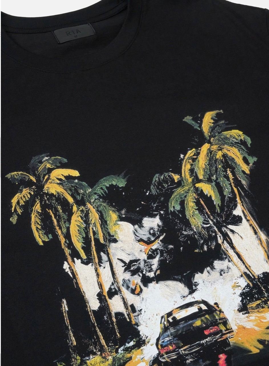 RTA COLIN OVERSIZED SHORT SLEEVE TEE | BLACK CAR REBEL