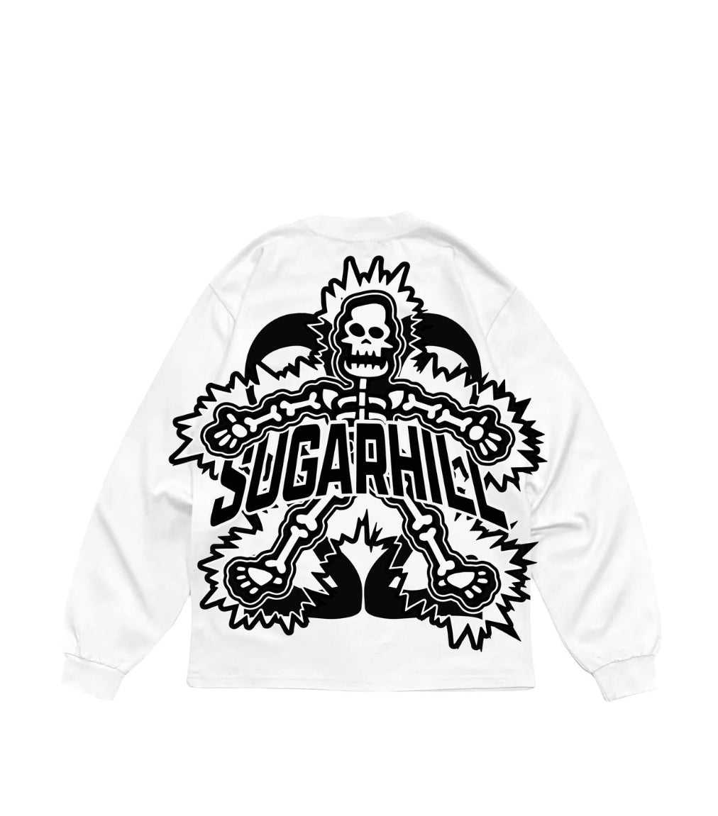 SUGARHILL "FLOATING" L/S T-SHIRT (WHITE)