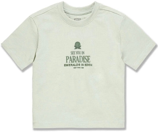 Jordan Craig KIDS EMERALDS IN EDEN CROPPED BOXY T-SHIRT