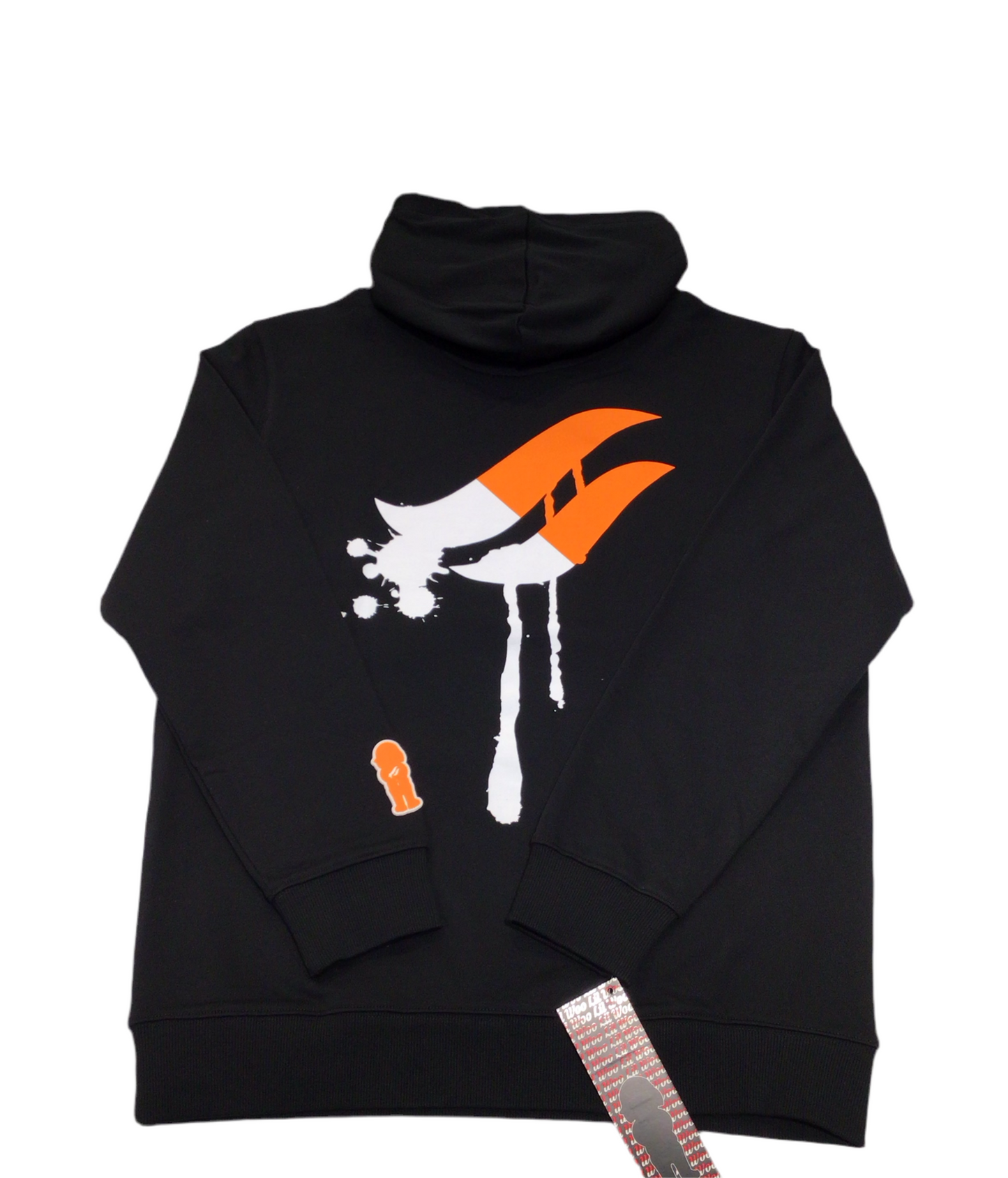 AL WISSAM “CLOUDS” Hoodie Black/Orange