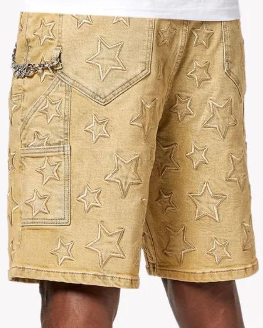 Guapi Vintage Stars Denim Shorts