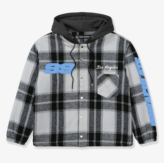 GALA ORIGINAL NASH HOODED FLANNEL JACKET