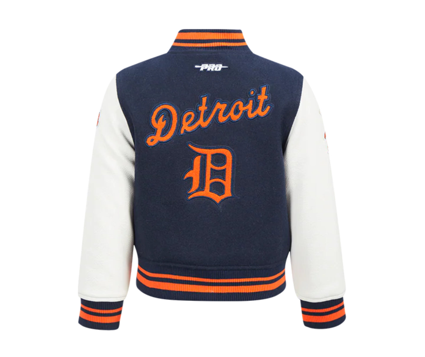 PRO STANDARD MLB DETROIT TIGERS RETRO CLASSIC TODDLER BOYS RIB WOOL VARSITY JACKET