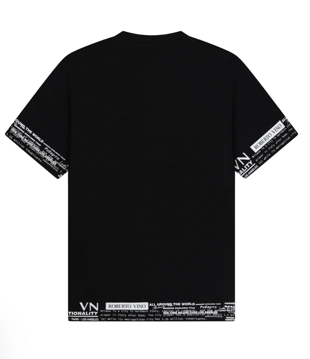 ROBERTO VINO Created to Create Tee - Black