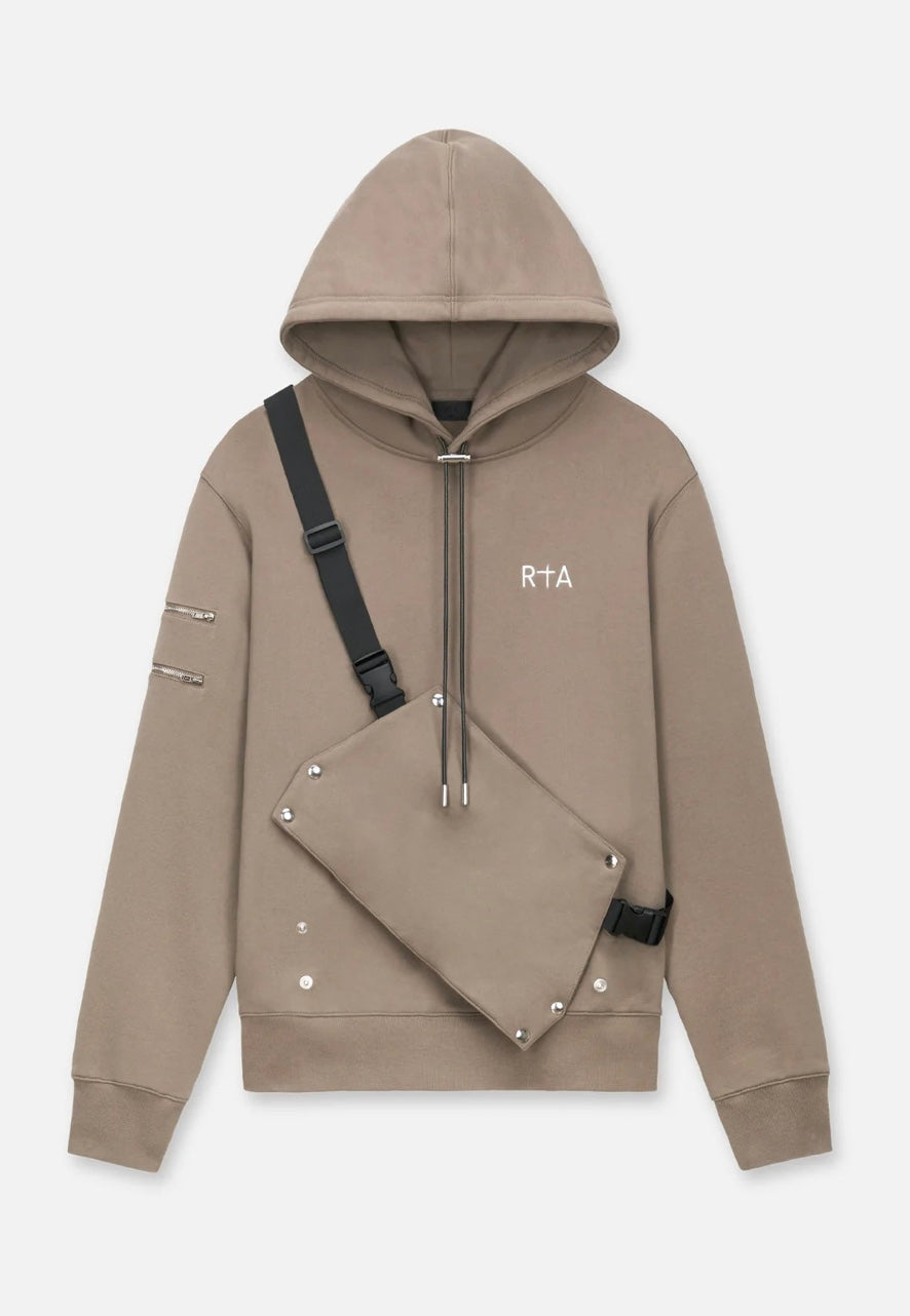 RTA Hector Taupe Hoodie