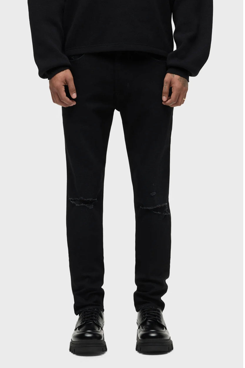 HUDSON ZACK Skinny Destructed Ink Black