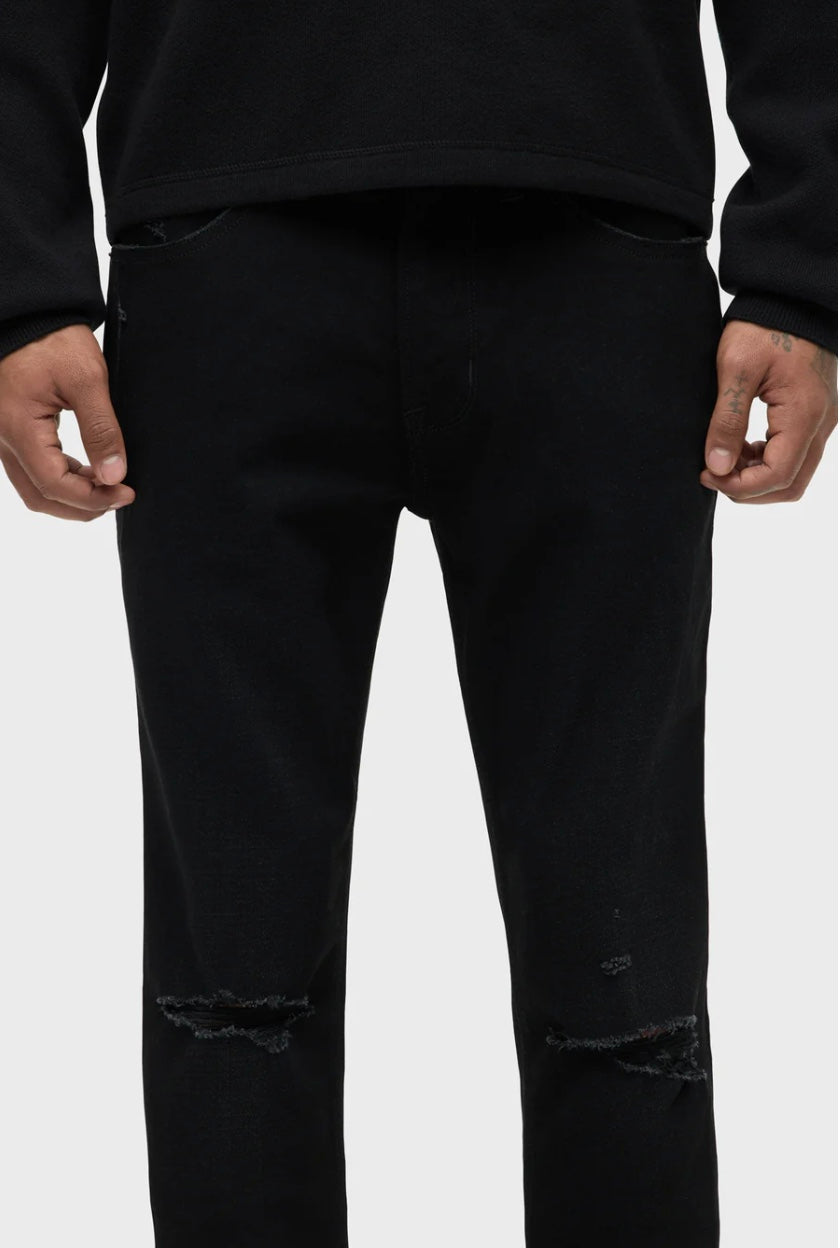 HUDSON ZACK Skinny Destructed Ink Black