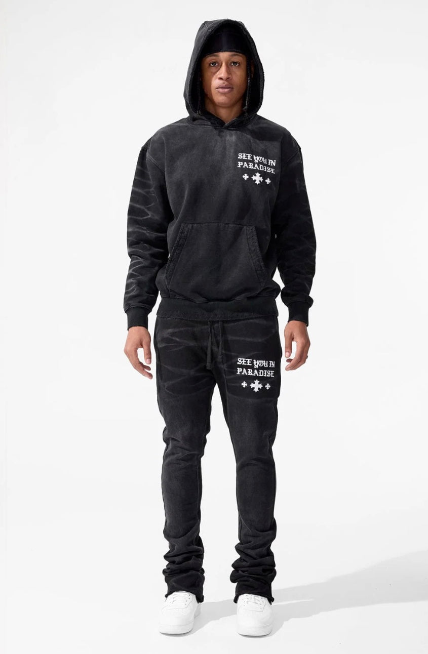 JORDAN CRAIG SYIP STACKED SWEATPANTS (VINTAGE BLACK)