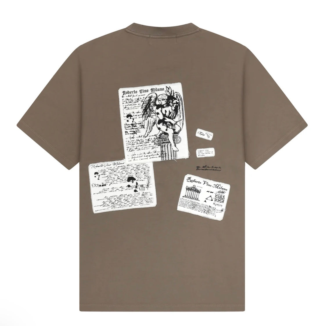 ROBERTO VINO The Angel Tee - Brown