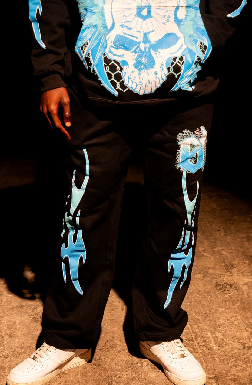EVIL VICE “CAGED FLAME” Sweatpants