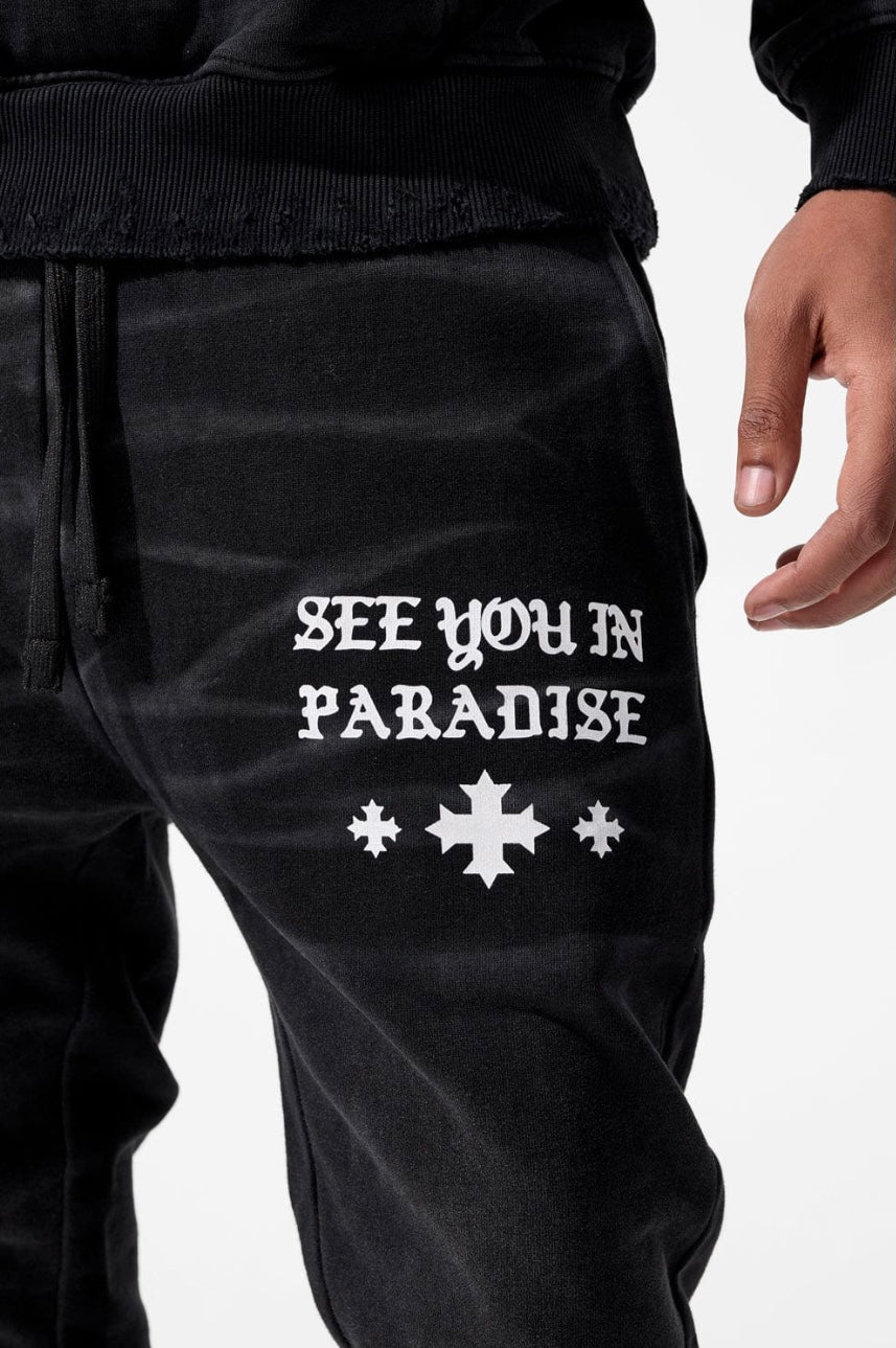 JORDAN CRAIG SYIP STACKED SWEATPANTS (VINTAGE BLACK)