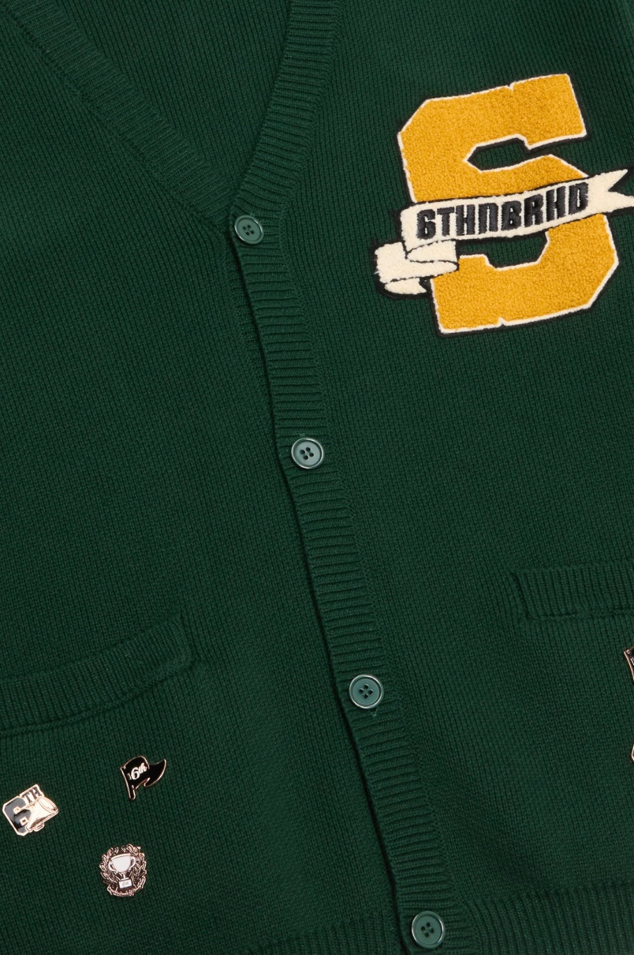 6THNBRHD Euro Green Cardigan