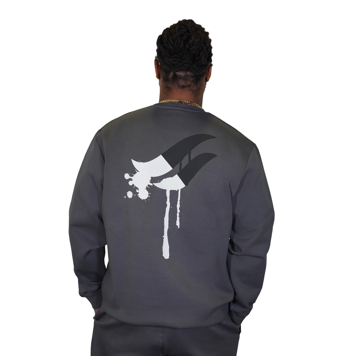 AL WISSAM "Your Story" Crewneck-Charcoal