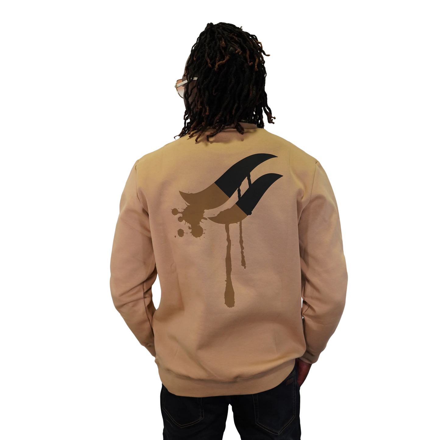 AL WISSAM "I'm Everywhere" Crewneck-Sand