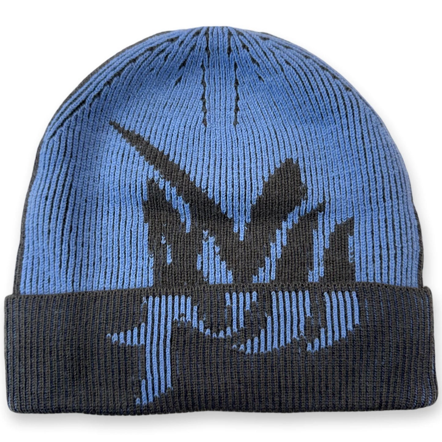 AL WISSAM Legacy Knit Beanie-Blue Slate