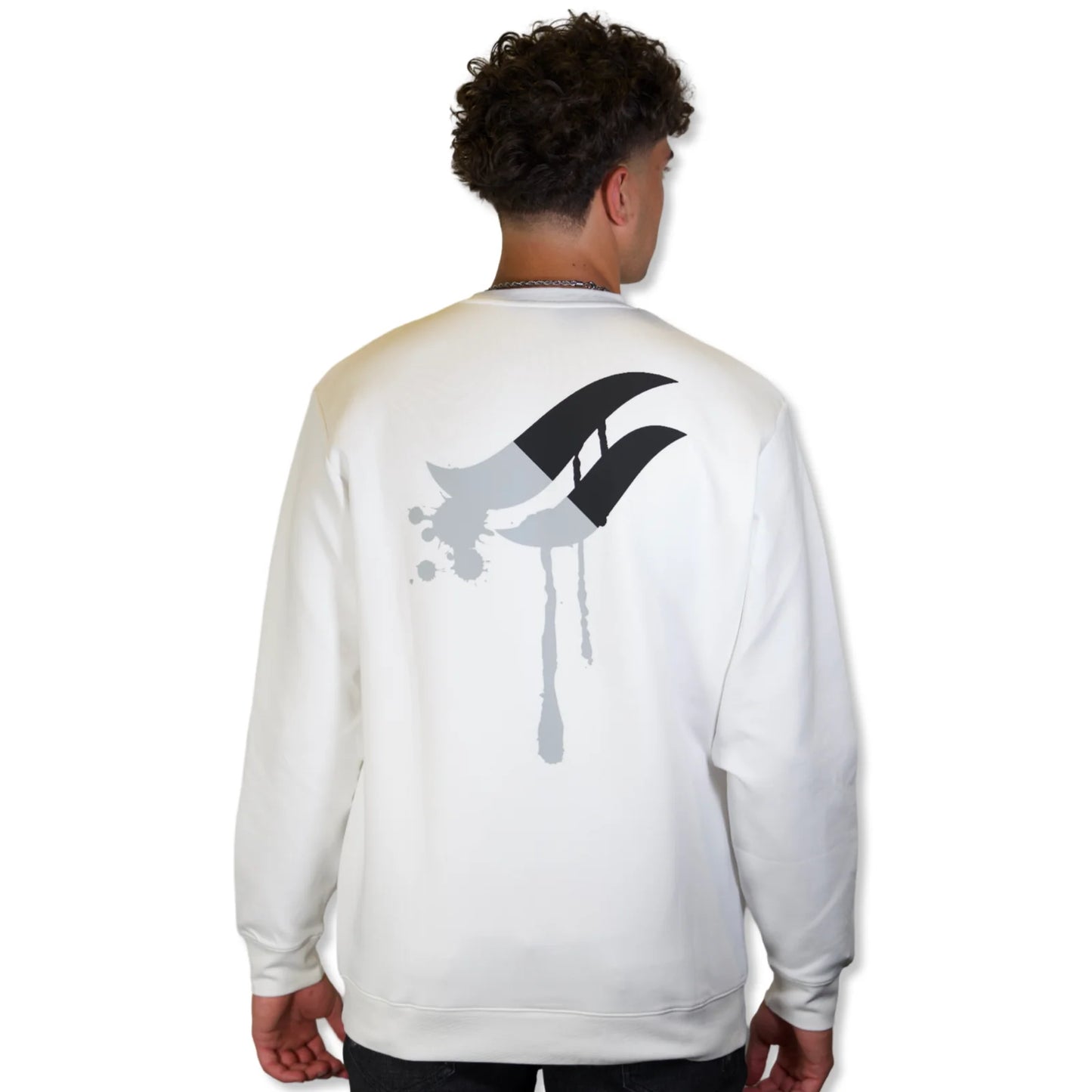 AL WISSAM "I'm Everywhere" Crewneck-White