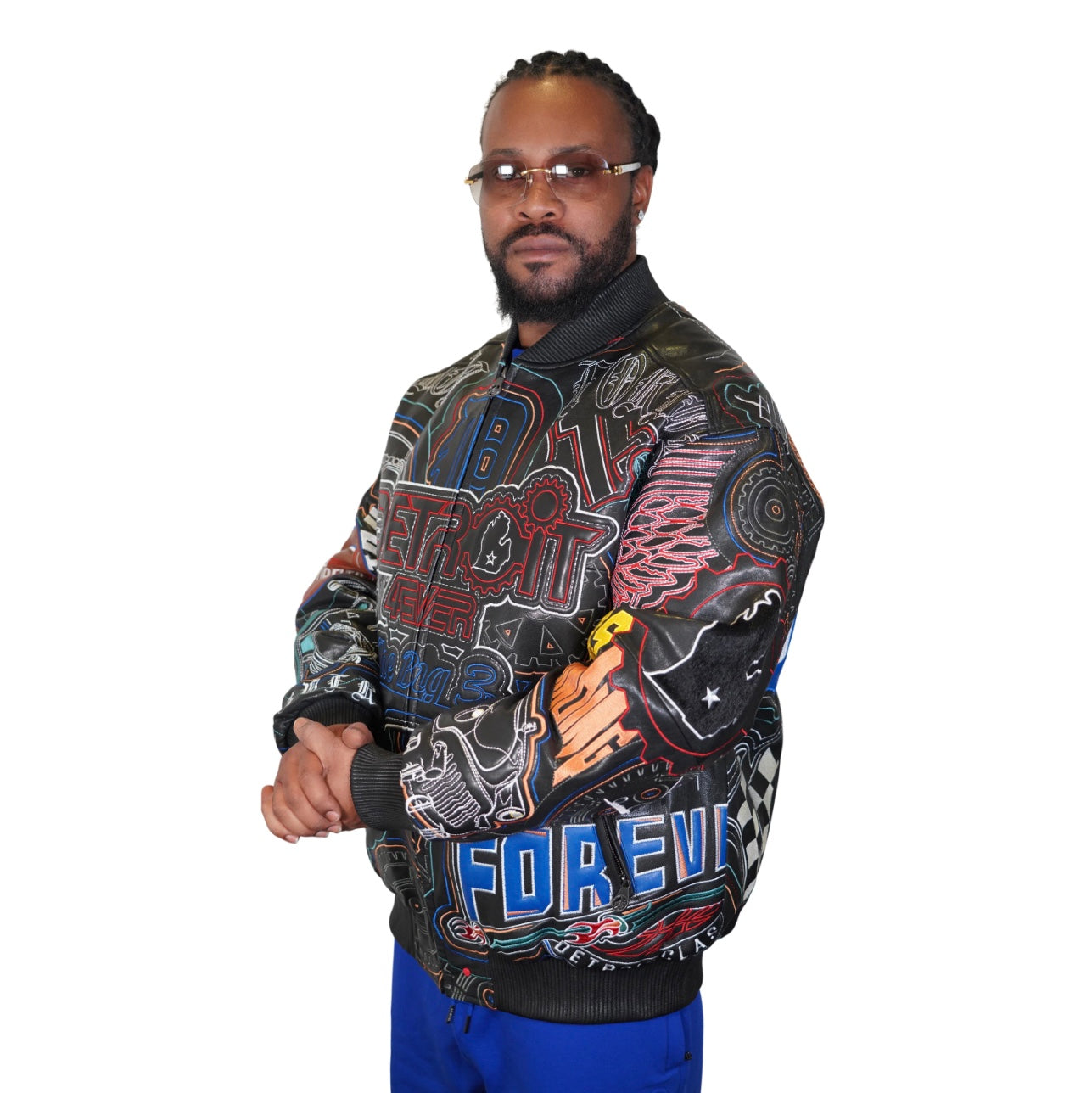 AL WISSAM Detroit 4Ever Embroidered Bomber