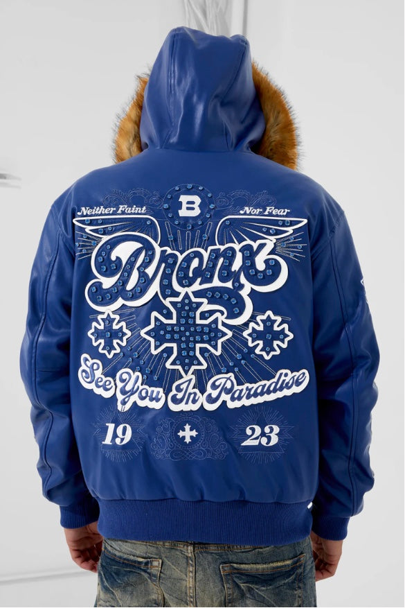 SEE YOU IN PARADISE DA BRONX BOMBER JACKET (NAVY)