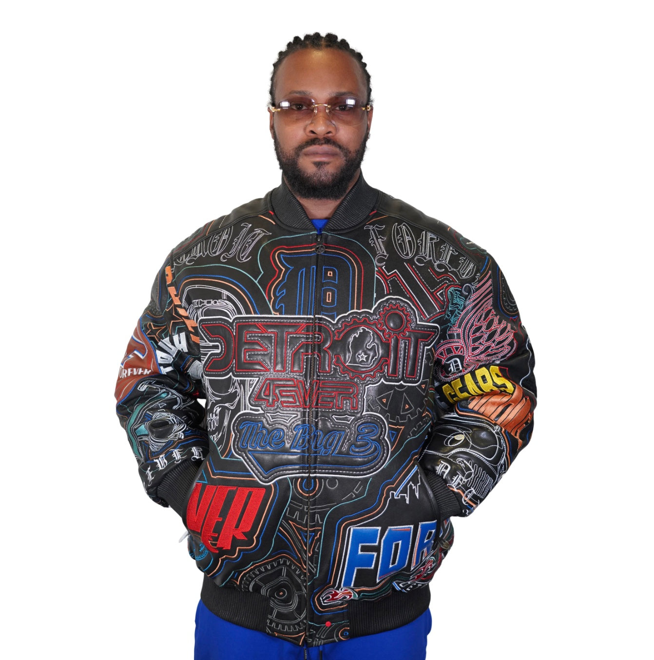 AL WISSAM Detroit 4Ever Embroidered Bomber
