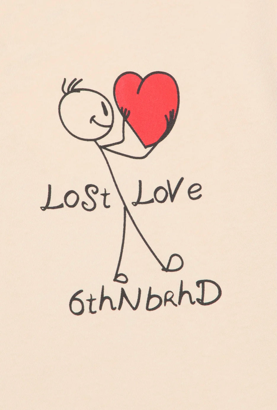 6THNBRHD TEE "YES/NO" CREAM