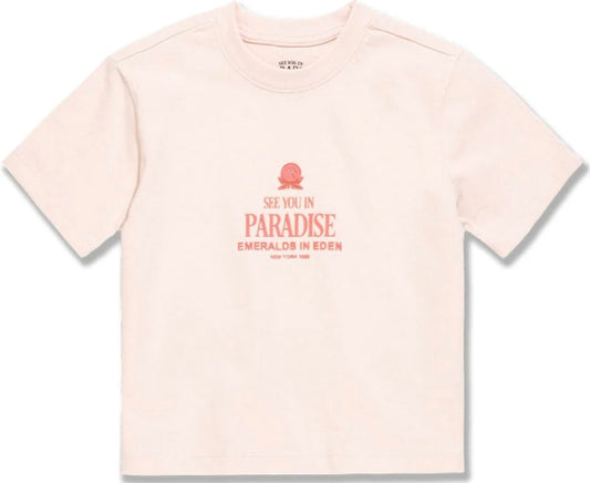 Jordan Craig KIDS EMERALDS IN EDEN CROPPED BOXY T-SHIRT